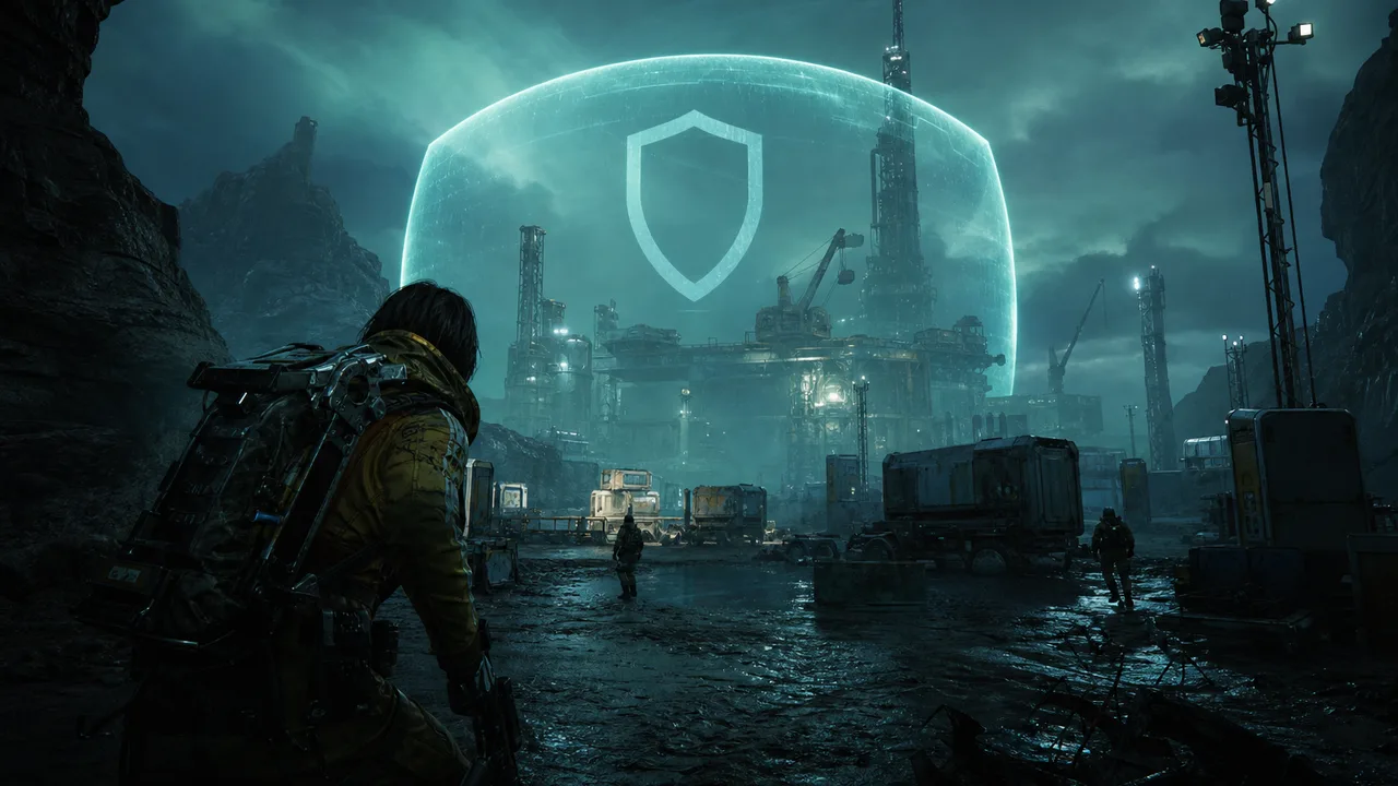 Arc Raiders security concept — EAC shield and extraction raid risk awareness