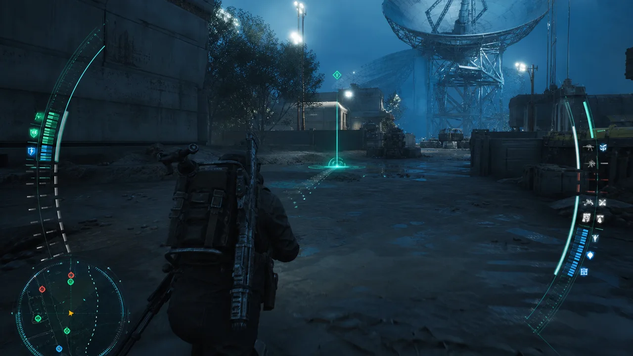 Arc Raiders Private Viper overlay with 2D radar and extraction zone markers