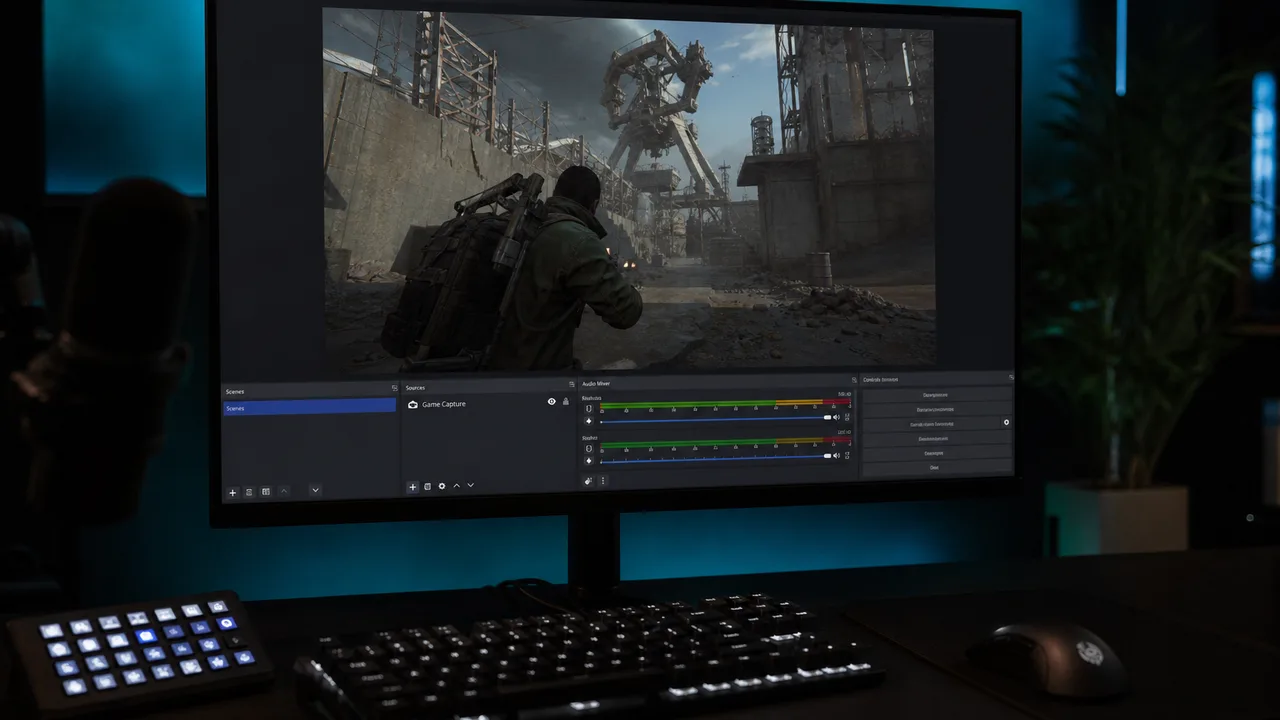 OBS scene with single Game Capture source for Arc Raiders