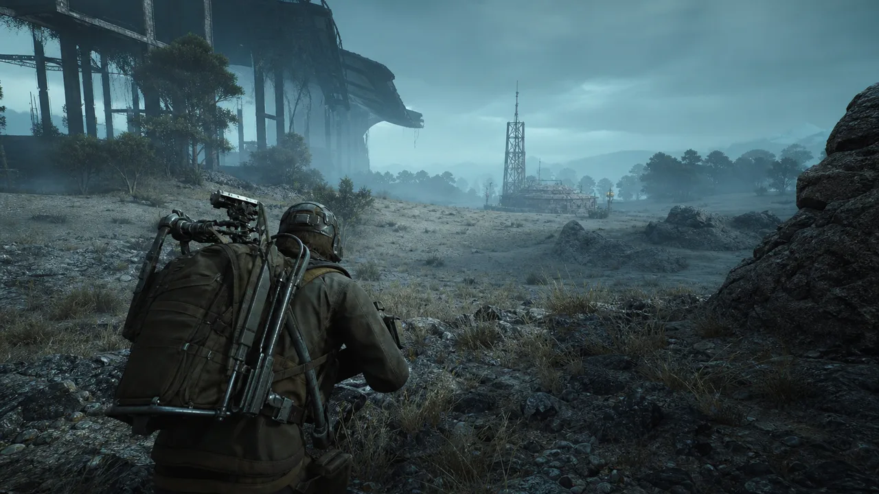 ARC Raiders Raider holding position in open terrain